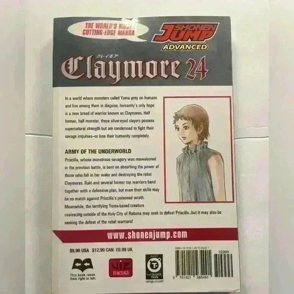New Claymore manga book volume 24 - Picture 2 of 4